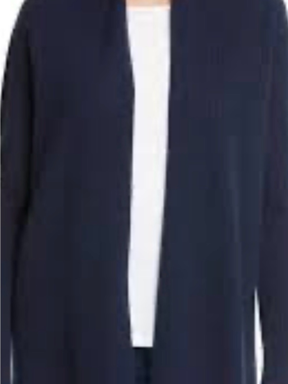 Nordstrom Signature Cashmere Navy Open Cardigan